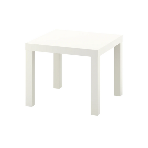 SMALL WHITE CHILD TABLE - NEEDS COVERING