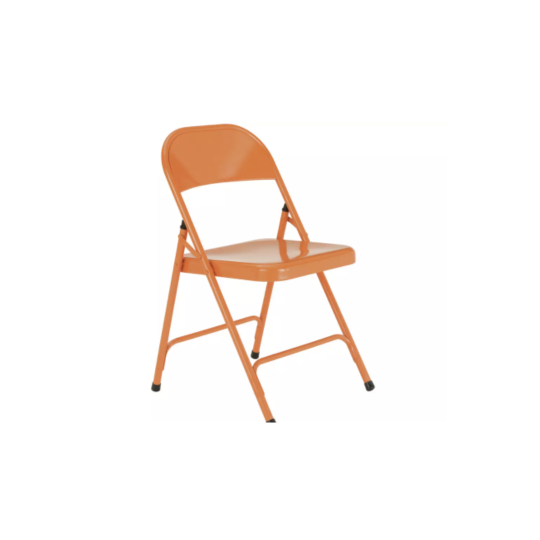 Orange folding deals chair