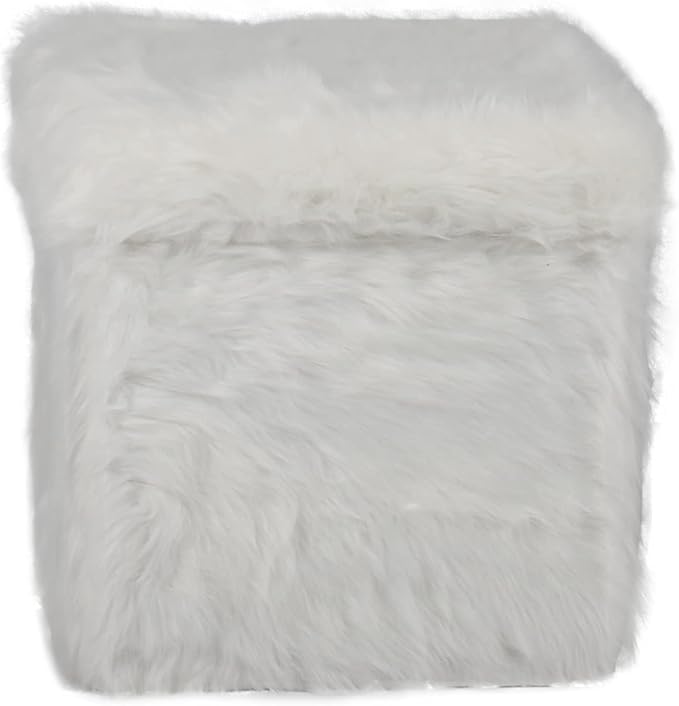 Fluffy white cube