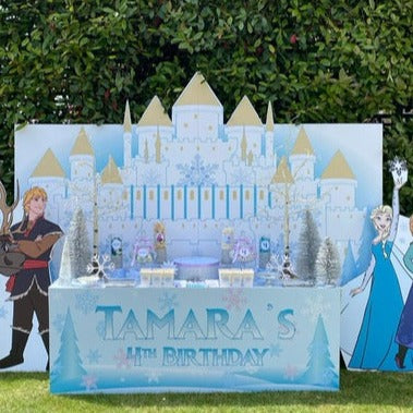 DECORATED 5FT SWEET TABLE WITH SWEETS, GRAPHICS & PROPS