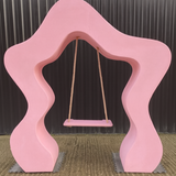 PINK MDF WAVY SWING