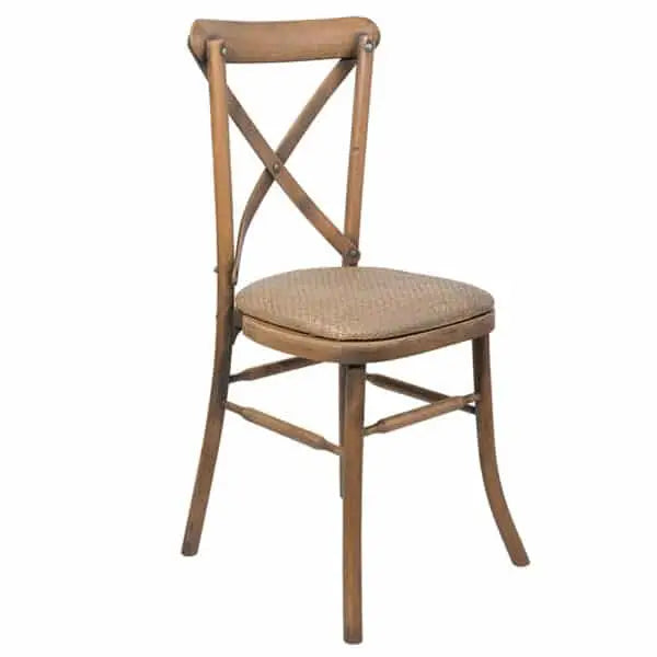 RUSTIC CROSS BACK ADULT CHAIR