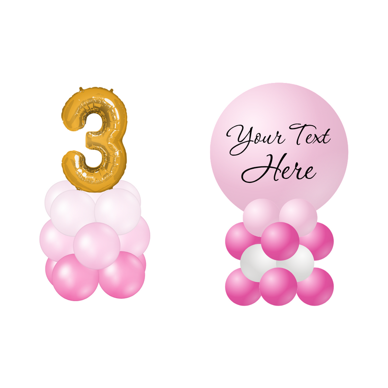 Balloon Stack - Can add Number/Letter