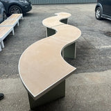 NEW ROUND WHITE CHILD TABLE - WAVE