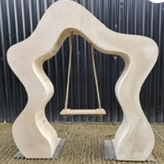 PINK MDF WAVY SWING