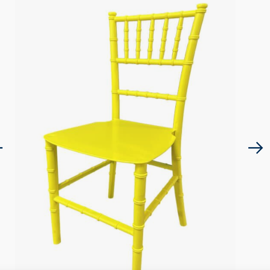YELLOW CHIAVARI PLASTIC CHILD CHAIR 5 PRONG