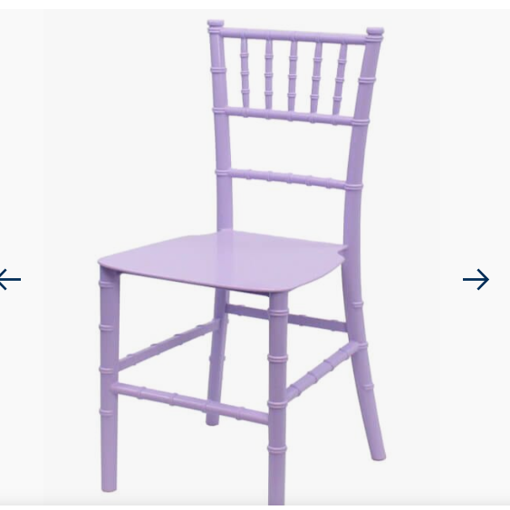 LILAC CHIAVARI PLASTIC CHILD CHAIR 5 PRONG