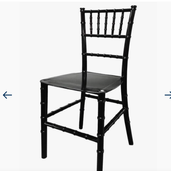 BLACK CHIAVARI PLASTIC CHILD CHAIR 5 PRONG