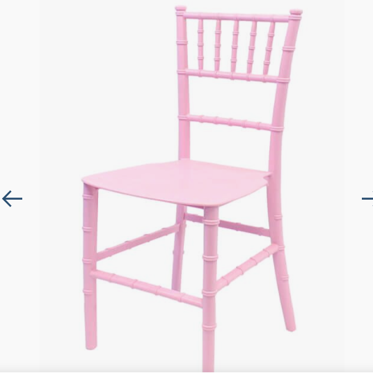 CANDY PINK CHIAVARI PLASTIC CHILD CHAIR 5 PRONG