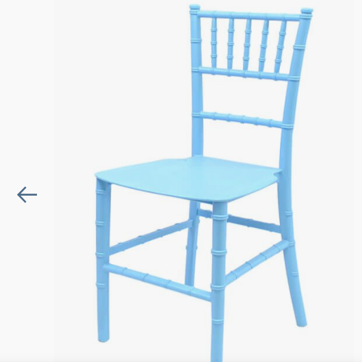 BLUE CHIAVARI PLASTIC CHILD CHAIR 5 PRONG
