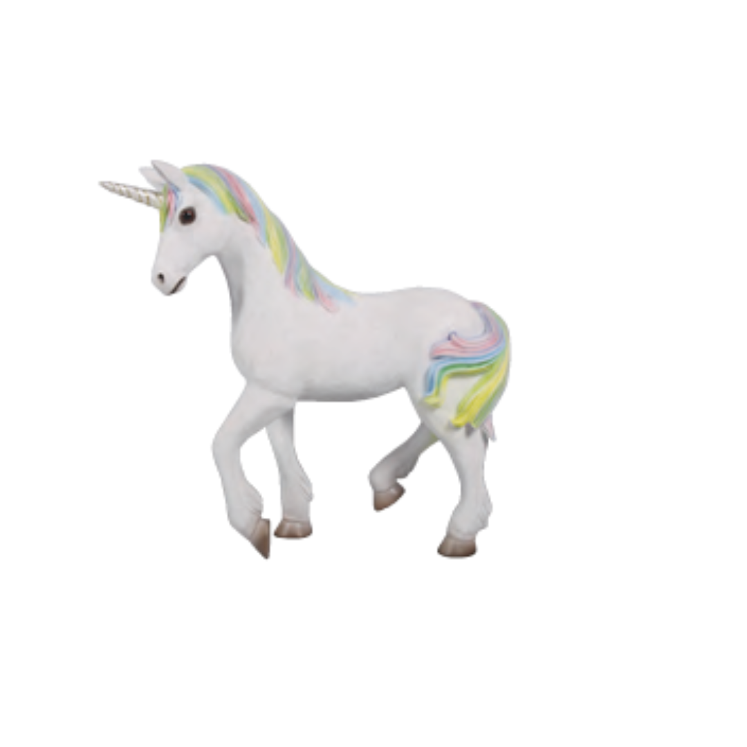 WHITE UNICORN - FIBREGLASS