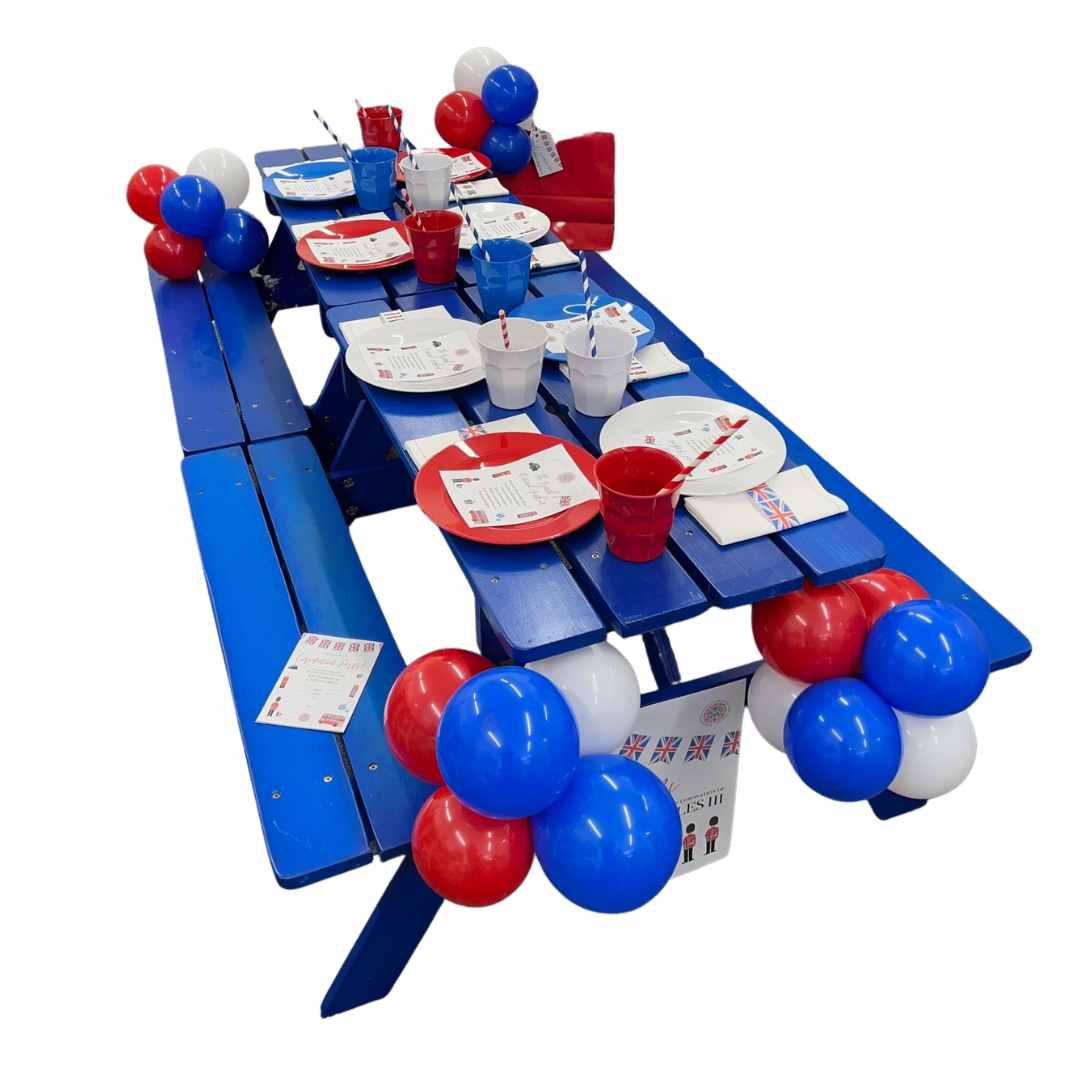 BLUE TODDLER PICNIC CHILD BENCH