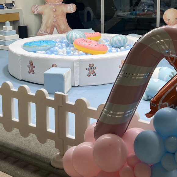 LARGE 6FT BALL PIT - BALLS CAN BE PINK, WHITE, BLUE, BEIGE