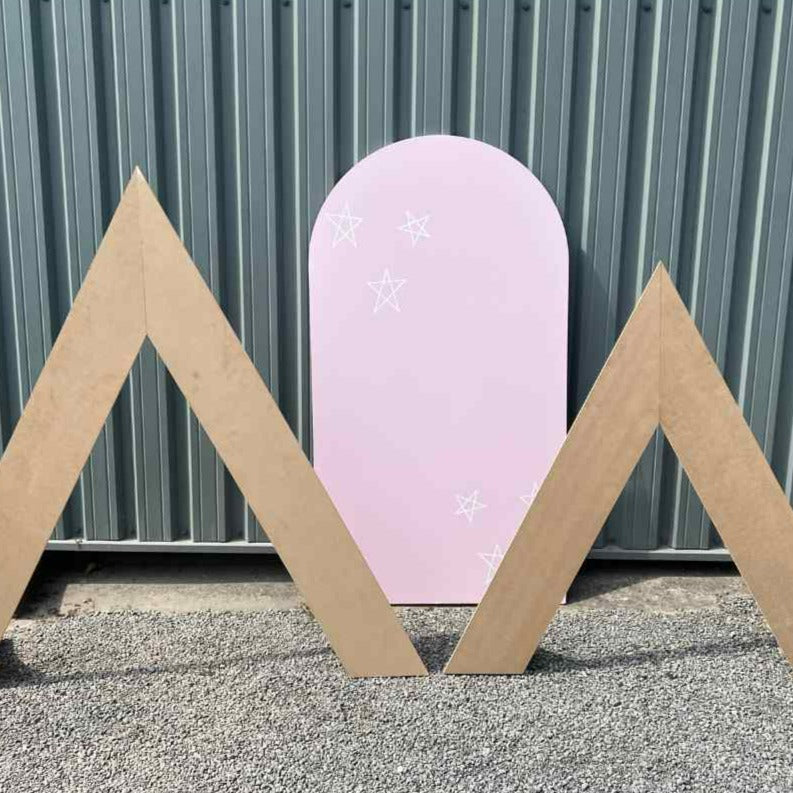 SET OF 2 MDF TRIANGLES – littlepartyhireuk