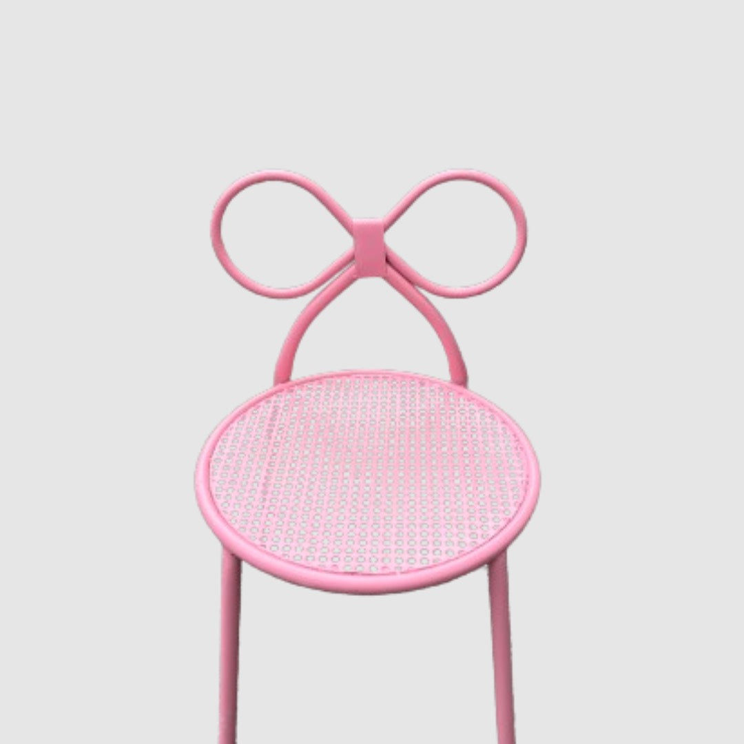 METAL CANDY PINK CHILD BOW CHAIR
