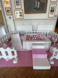 BABY PINK AND WHITE SOFT PLAY SET