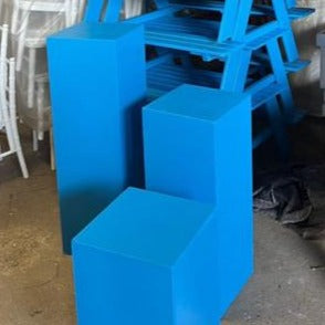 DARK BLUE - PLINTHS - SET OF 3