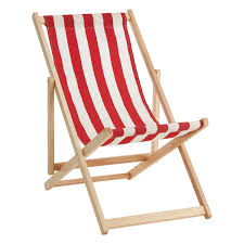 RED AND WHITE STRIPED DECK CHAIRS