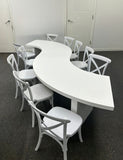 NEW ROUND WHITE CHILD TABLE - WAVE