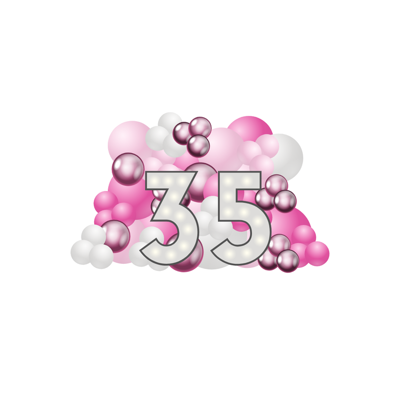 Balloon Feature for illuminated Numbers/Letters