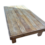 BESPOKE LOW WOODEN TABLE ALL NATURAL