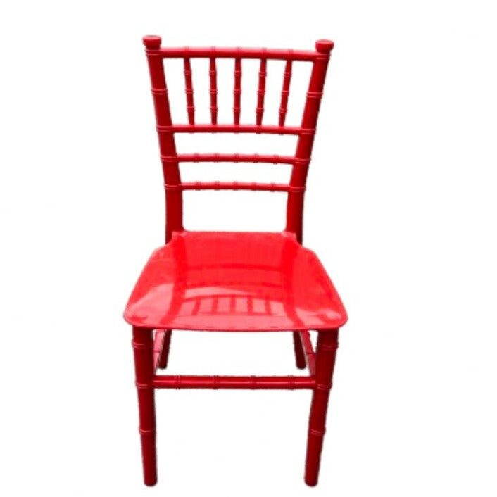 RED CHIAVARI PLASTIC CHILD CHAIR 5 PRONG