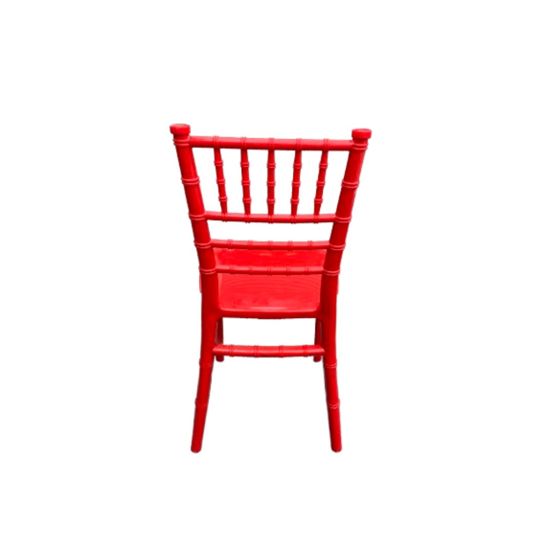 RED CHIAVARI PLASTIC CHILD CHAIR 5 PRONG