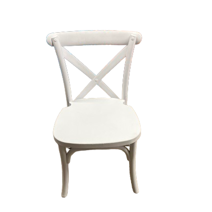 WHITE CROSS BACK CHAIR