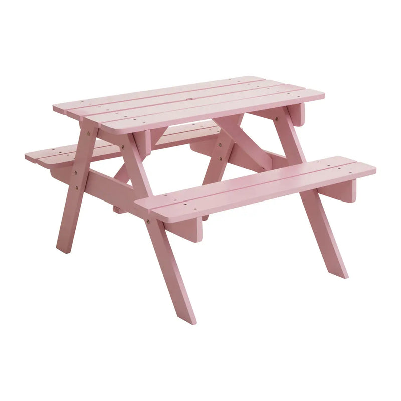 PINK TODDLER PICNIC CHILD BENCH