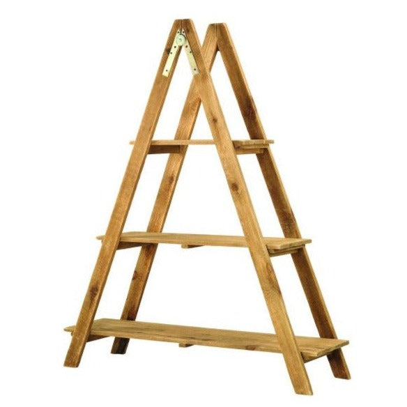 RUSTIC WOODEN DISPLAY LADDER