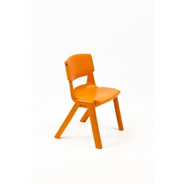 ORANGE BASIC PLASTIC CHILD CHAIR