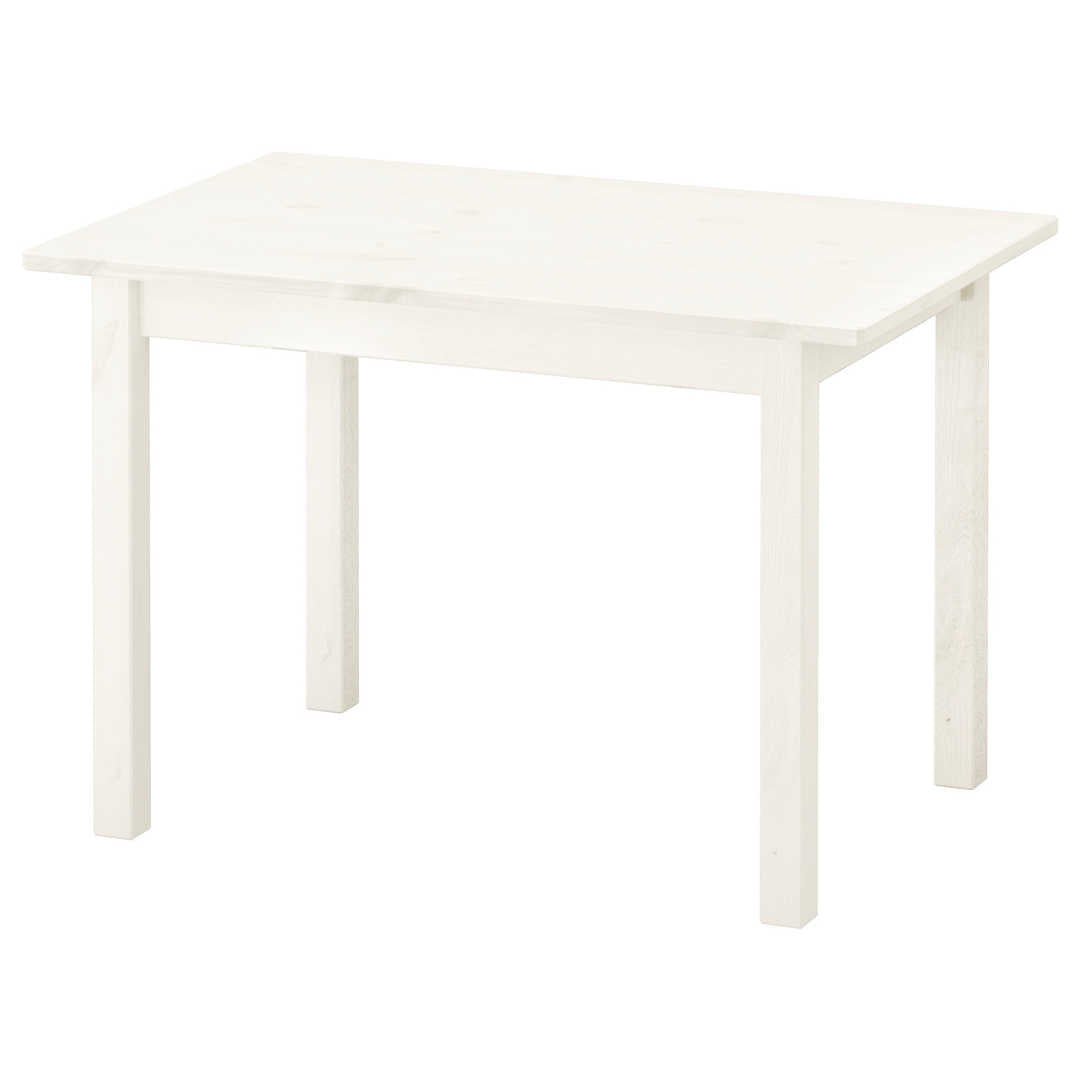 CHILD'S WHITE LONGER TABLE