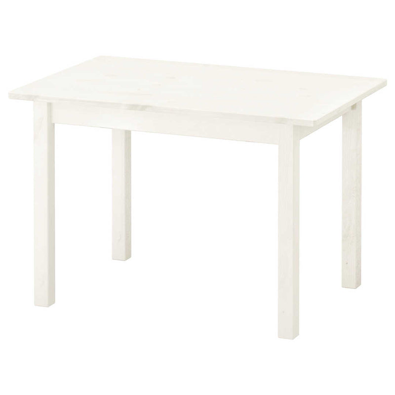 CHILD'S WHITE LONGER TABLE
