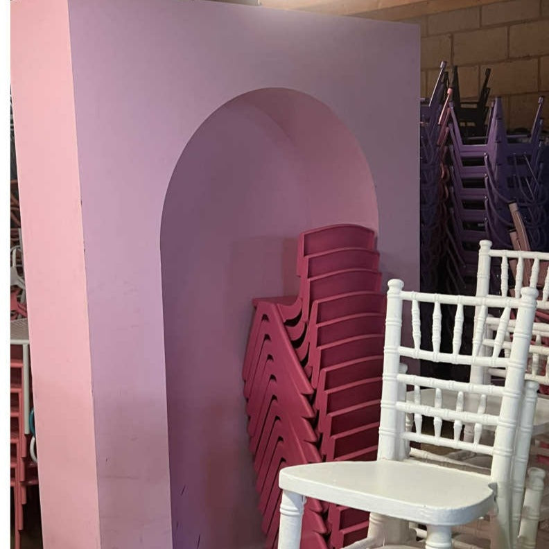 PINK MDF ARCH – littlepartyhireuk
