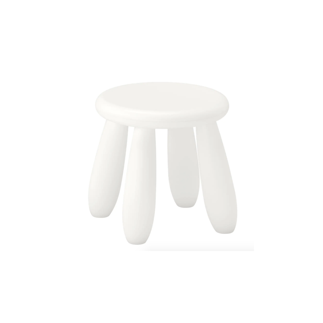 WHITE PLASTIC CHILD STOOL