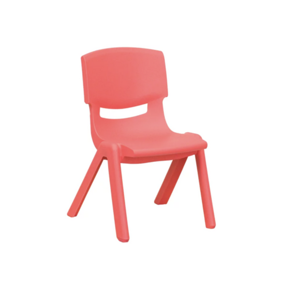 RED BASIC PLASTIC CHILD CHAIR
