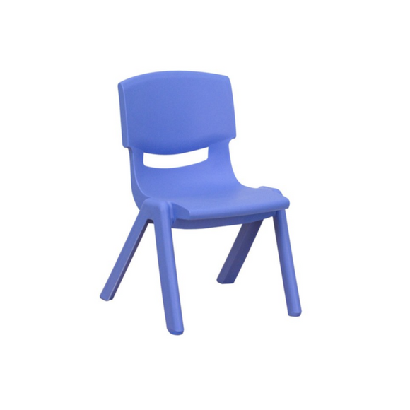 BLUE BASIC PLASTIC CHILD CHAIR littlepartyhireuk
