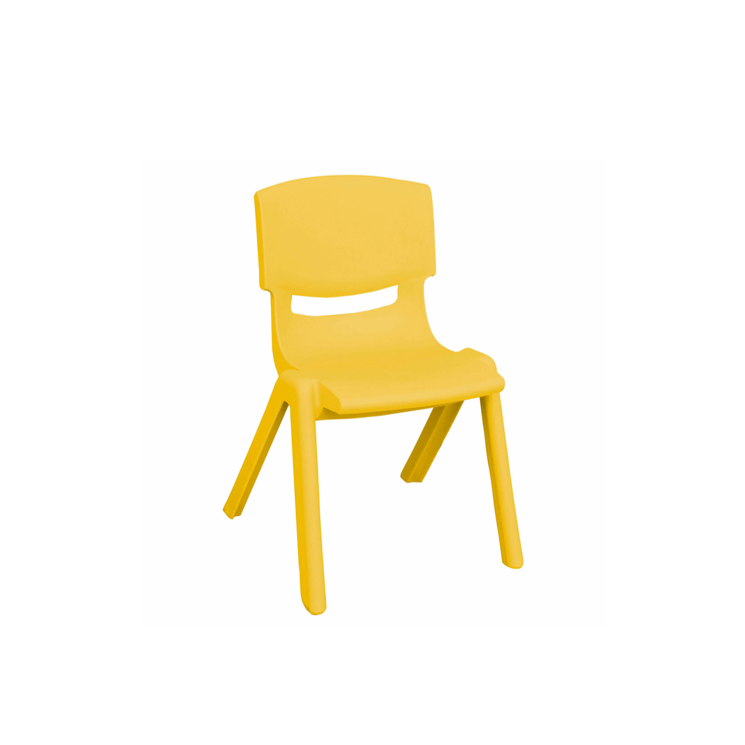 YELLOW BASIC PLASTIC CHILD CHAIR