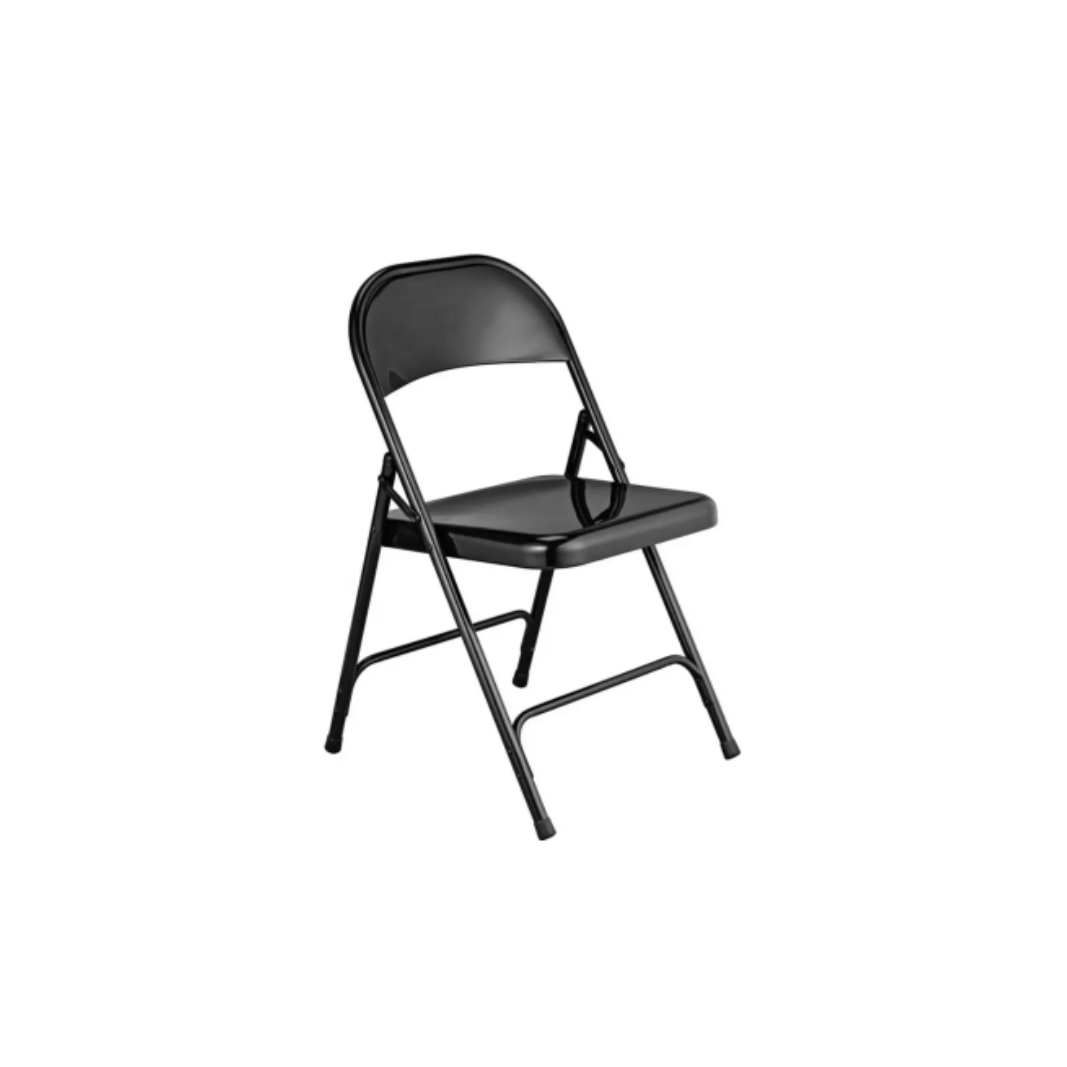 BLACK FOLDING ADULT CHAIR