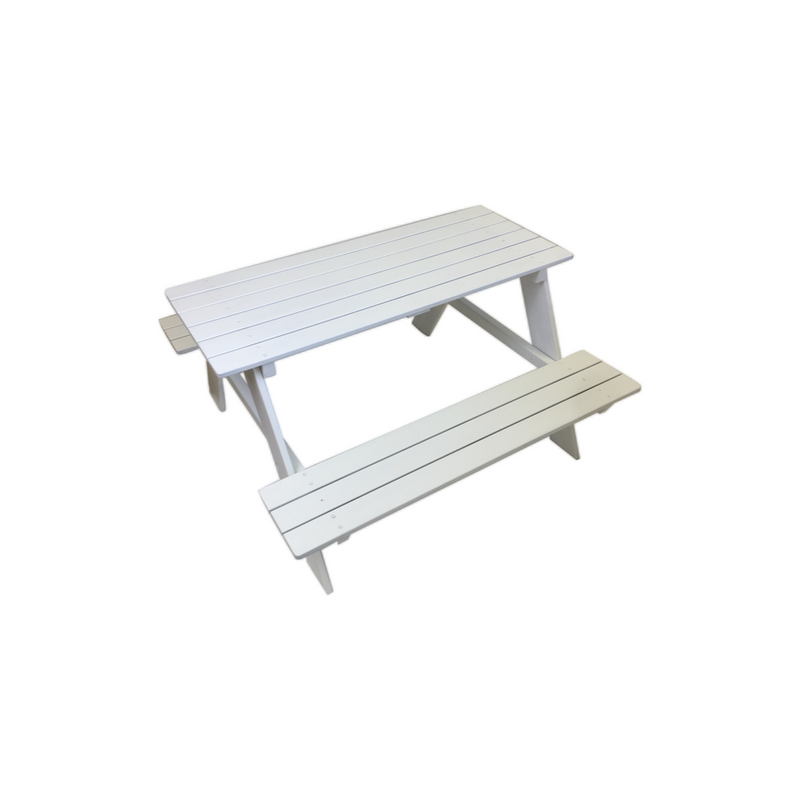 WHITE PICNIC CHILD BENCH