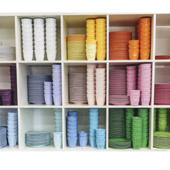 MELAMINE PLATES & CUPS - PER SET