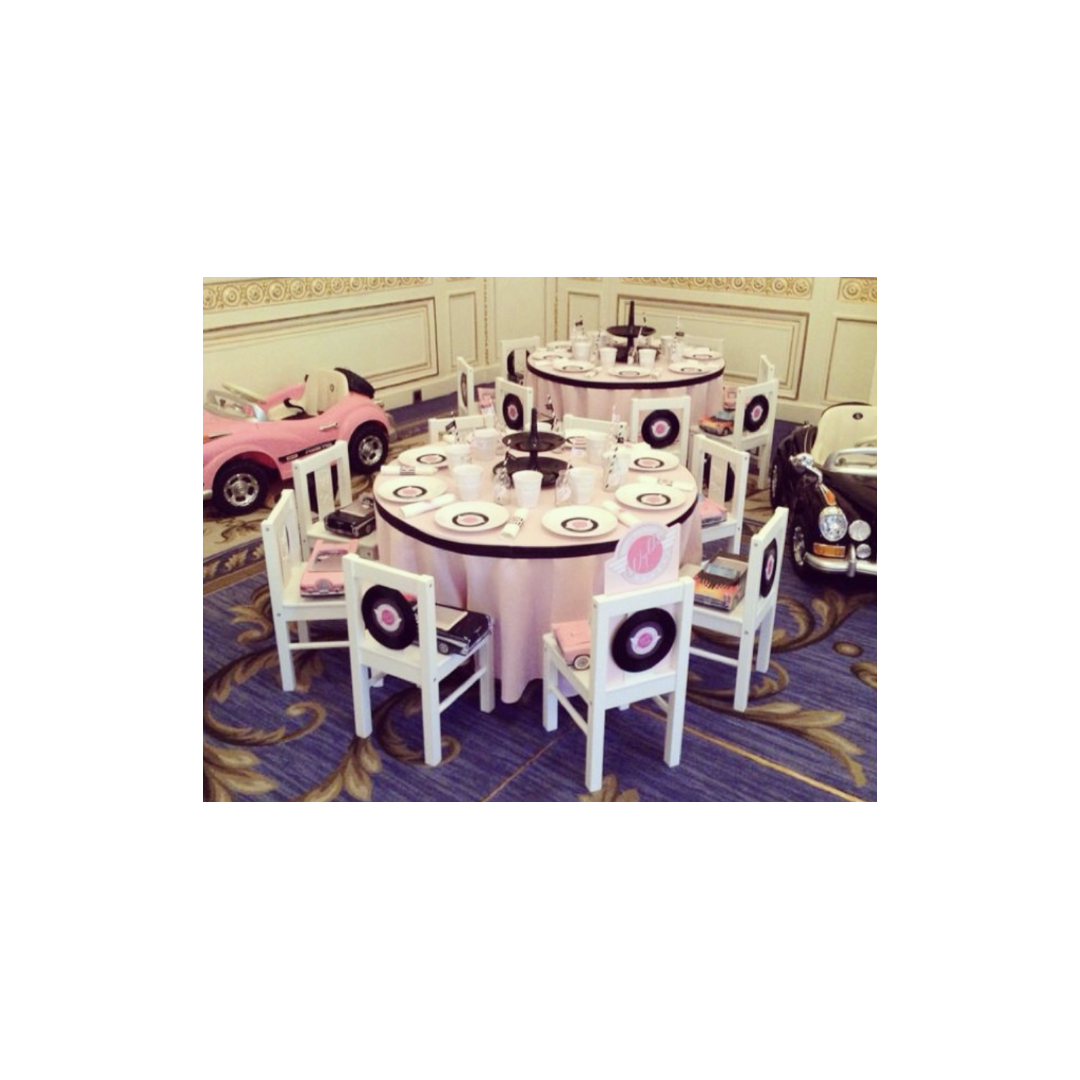 SMALL ROUND MDF CHILD TABLE