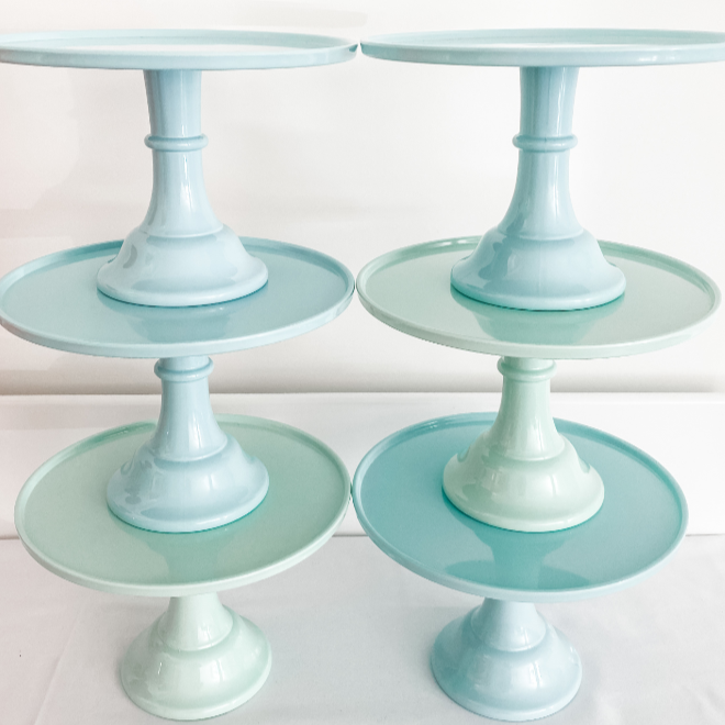 AQUA CAKE STANDS - SET OF 3