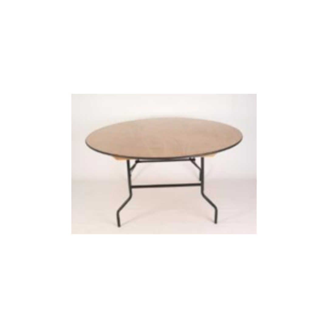 6FT ROUND WOODEN TABLE
