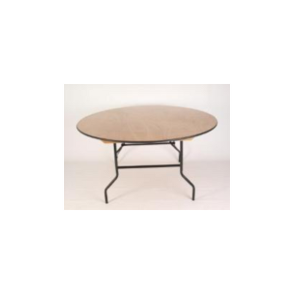 5FT ROUND WOODEN TABLE