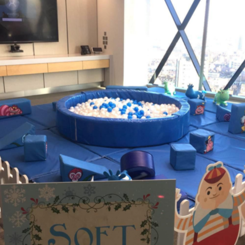 BLUE SOFT PLAY SET