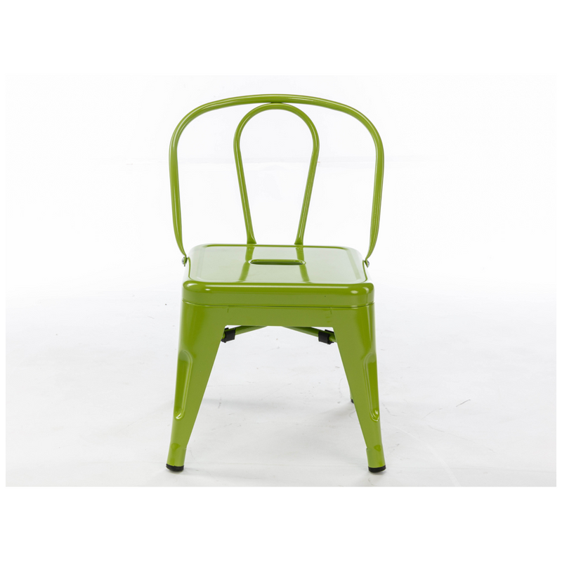GREEN METAL TOLIX CHILD CHAIR
