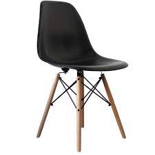 BLACK EAMES STYLE CHILD CHAIR