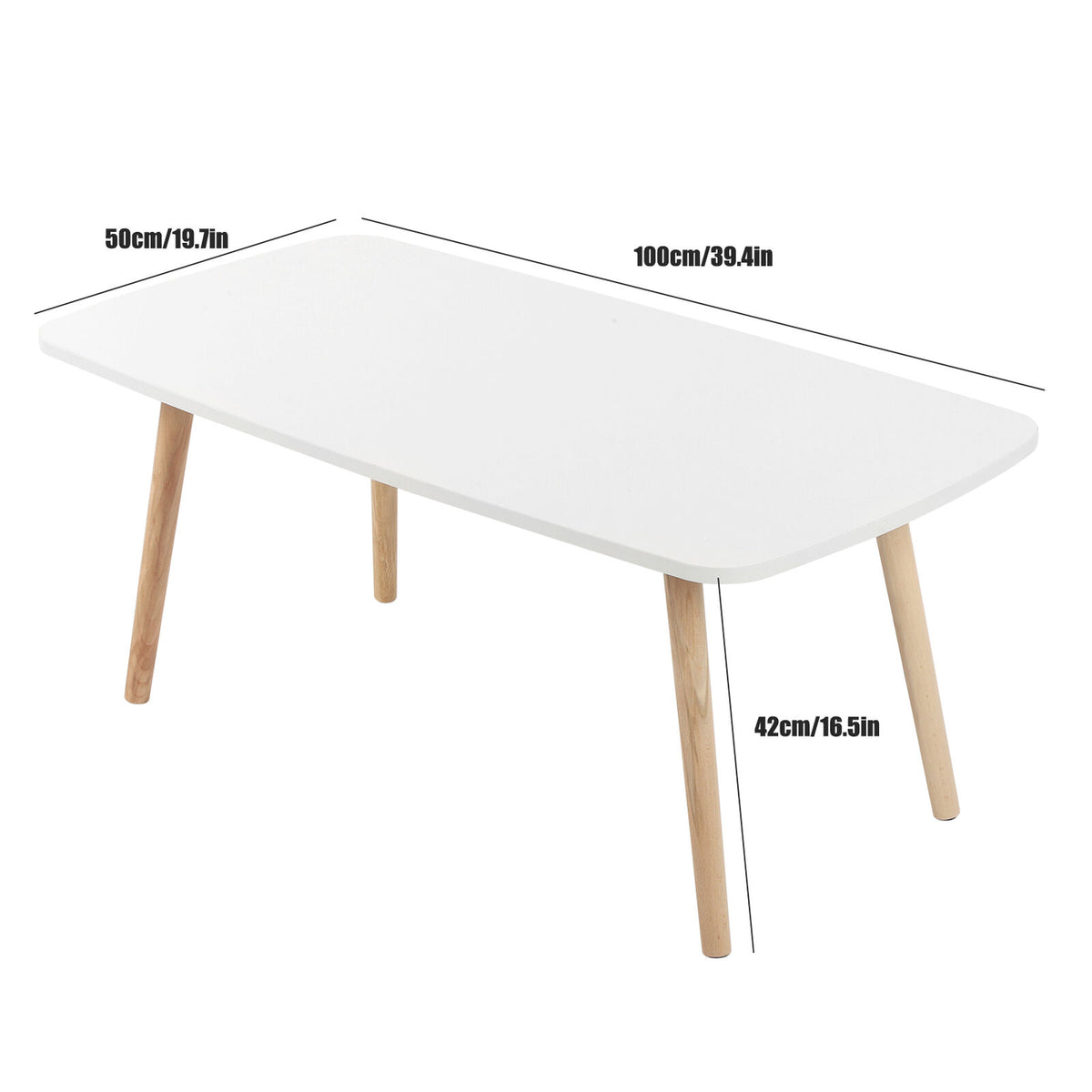 WHITE WOODEN LEG CHILD TABLES