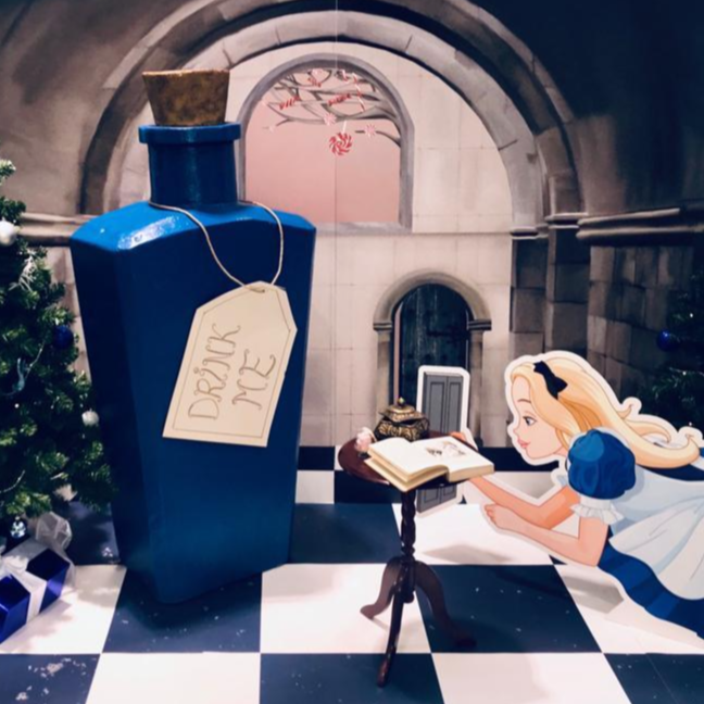 BLUE "DRINK ME" BOTTLE